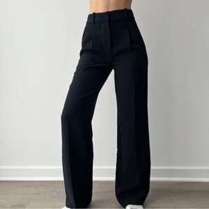 Aritzia Wilfred The Effortless Pant Crepette Black Size 00 Regular Length